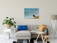 Whelk Seashell and Misty Wave Nature / Coastal Photo Fine Art Canvas Wall Art Prints 24" x 36" - PIPAFINEART