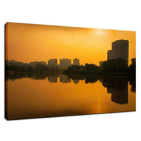 Wilmington at Sunrise Urban Landscape Fine Art Canvas Wall Art Prints  - PIPAFINEART