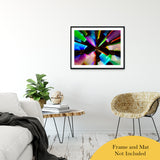 Zoomed CDs Abstract Photo Fine Art Canvas & Unframed Wall Art Prints 24" x 36" / Classic Paper - Unframed - PIPAFINEART
