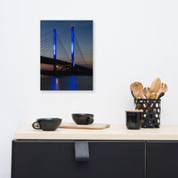 Indian River Bridge 2 Urban Landscape Traditional Canvas Wall Art Print