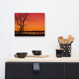 Burning Skies Rural Landscape Canvas Wall Art Prints