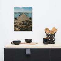 Endless Dock Coastal Landscape Canvas Wall Art Prints