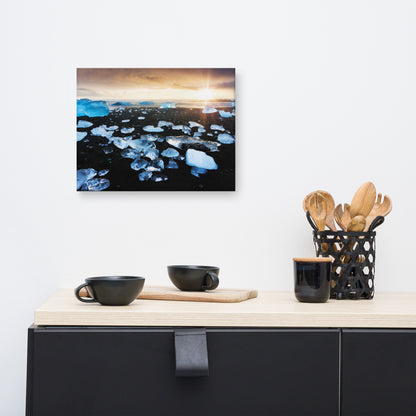 Fire and Ice Coastal Landscape Canvas Wall Art Prints