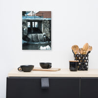 Winter Mill Rural Landscape Canvas Wall Art Prints