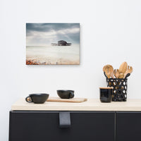 Abandoned West Pier Coastal Seascape Vintage Gentle Touch Effect Landscape Photo Canvas Wall Art Prints