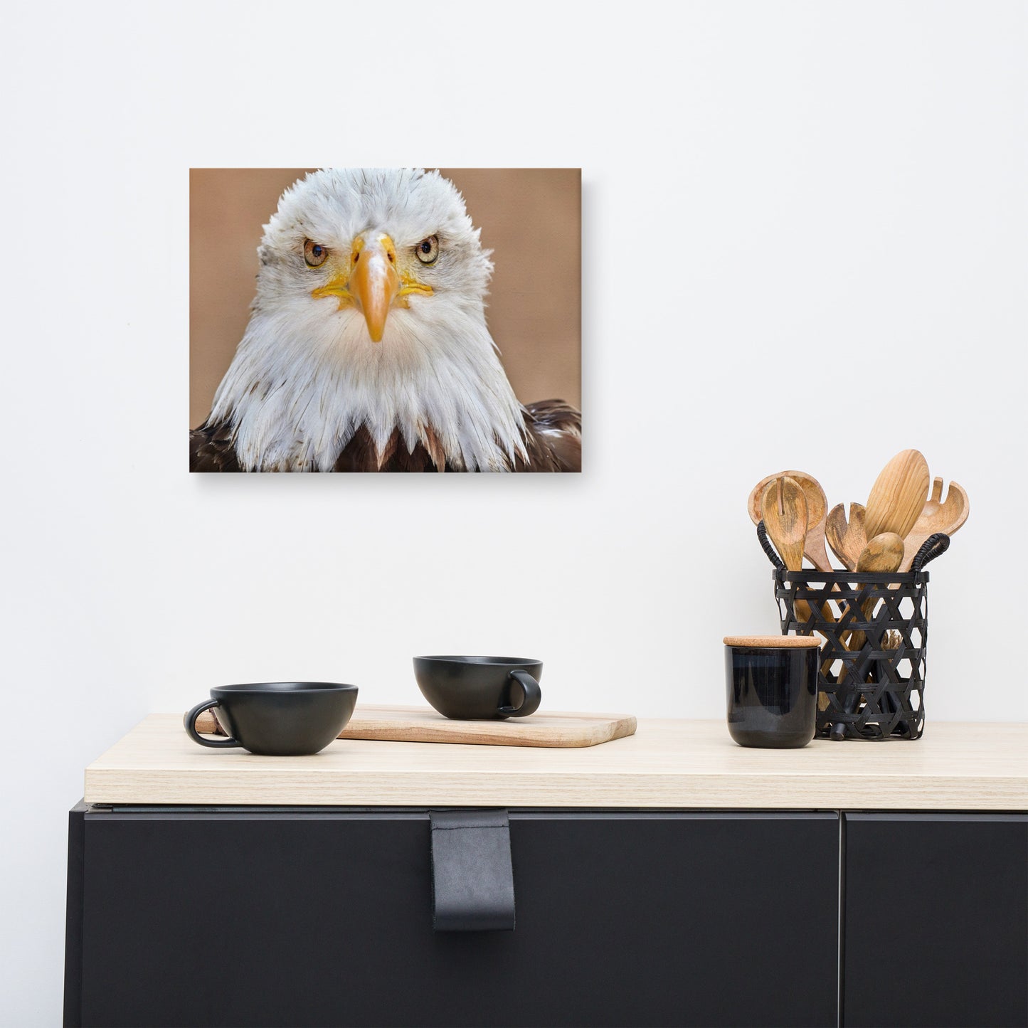 Bald Eagle Portrait Close-up 2 Wildlife Photograph Canvas Wall Art Prints