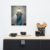 St. Augustine Lighthouse Night Light Photo Canvas Wall Art Print
