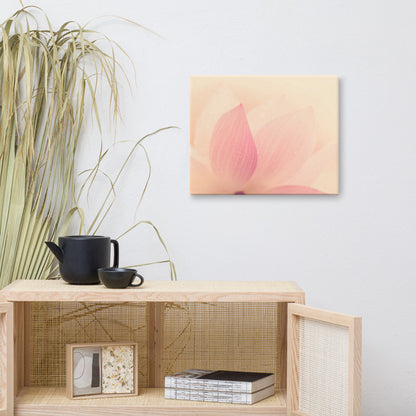 Tranquil Close-up Pink Lotus Petal Floral Nature Photo Canvas Wall Art Prints 16??20 - PIPAFINEART