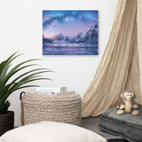 Milky Way Lofoten Islands, Norway Landscape Photo Canvas Wall Art Prints