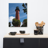 Jupiter Lighthouse 2 Color Coastal Landscape Canvas Wall Art Prints