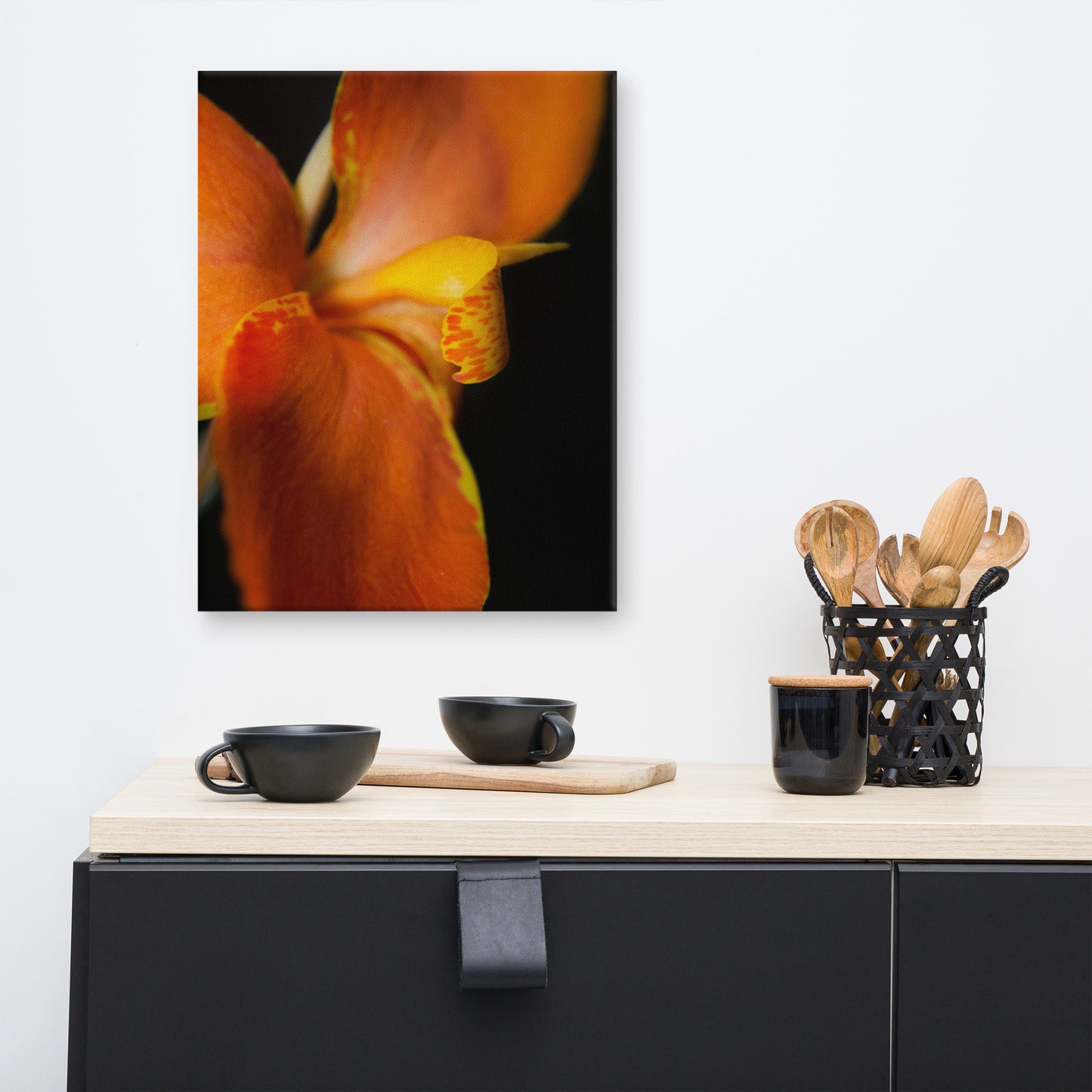 Orange Canna at Longwood Gardens Floral Nature Canvas Wall Art Prints