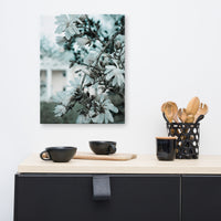 Mansion Blooms Floral Landscape Photo Canvas Wall Art Prints