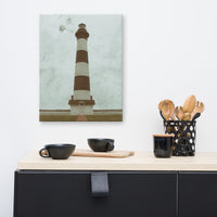 Aged Colorized Bodie Island Lighthouse Canvas Wall Art Prints