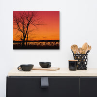 Burning Skies Rural Landscape Canvas Wall Art Prints