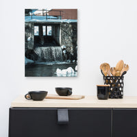 Winter Mill Rural Landscape Canvas Wall Art Prints