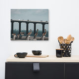 Skyway Bridge & Bob's Pelican Friends Wildlife Photo Canvas Wall Art Prints