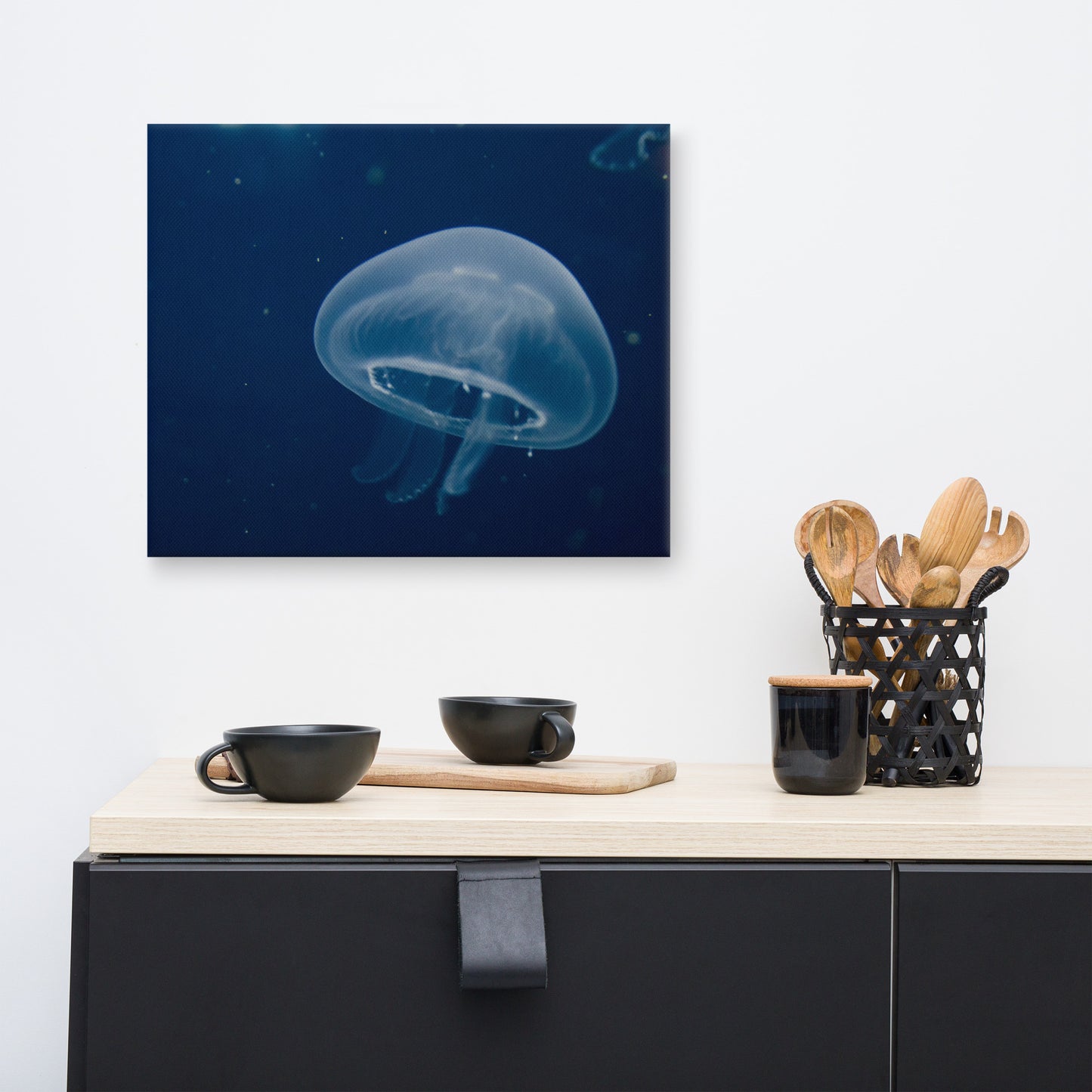 Small Blue Jelly Animal / Wildlife Photograph Canvas Wall Art Prints