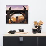 Ponce De Leon Lighthouse and Iron Fence Architectural Coastal Photo Canvas Wall Art Prints