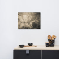 Sepia Aged Rhododendron Blooms Floral Nature Canvas Wall Art Prints