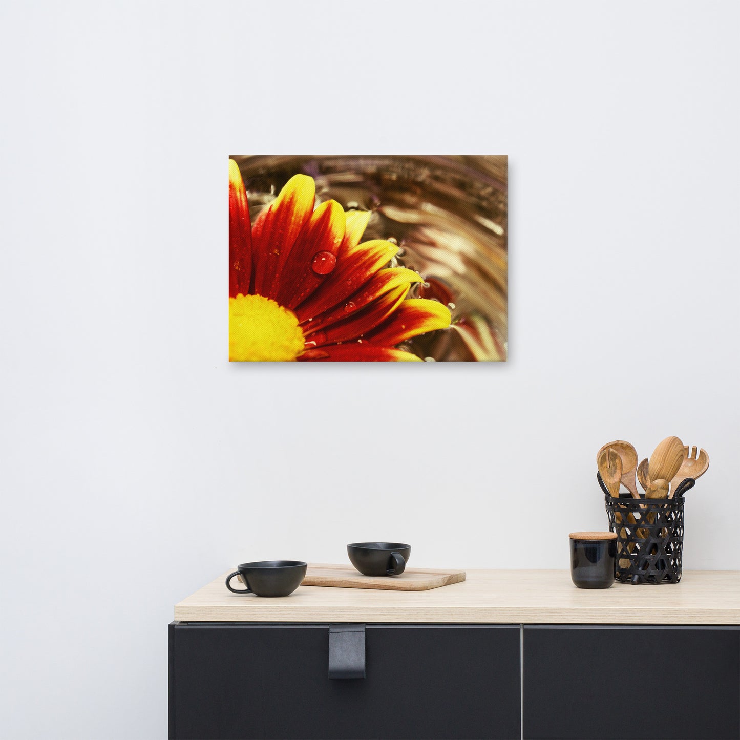 Floating Mum Floral Nature Canvas Wall Art Prints