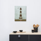 Aged Colorized Bodie Island Lighthouse Canvas Wall Art Prints