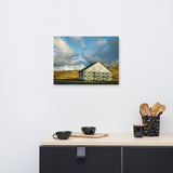 Aging Barn in the Morning Sun Traditional Color Canvas Wall Art Prints