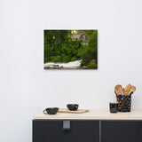 The Brandywine River and First Presbyterian Church Rural Landscape Canvas Wall Art Prints