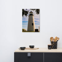 Turkey Point Lighthouse in the Trees Coastal Landscape Canvas Wall Art Prints