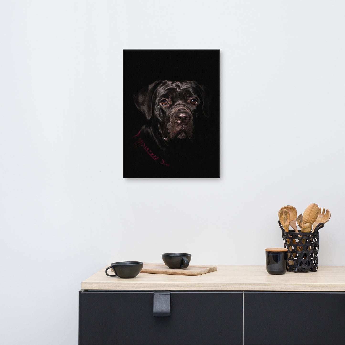 Cane Corso Puppy Low Key Portrait Animal / Dog Photograph Canvas Wall Art Prints