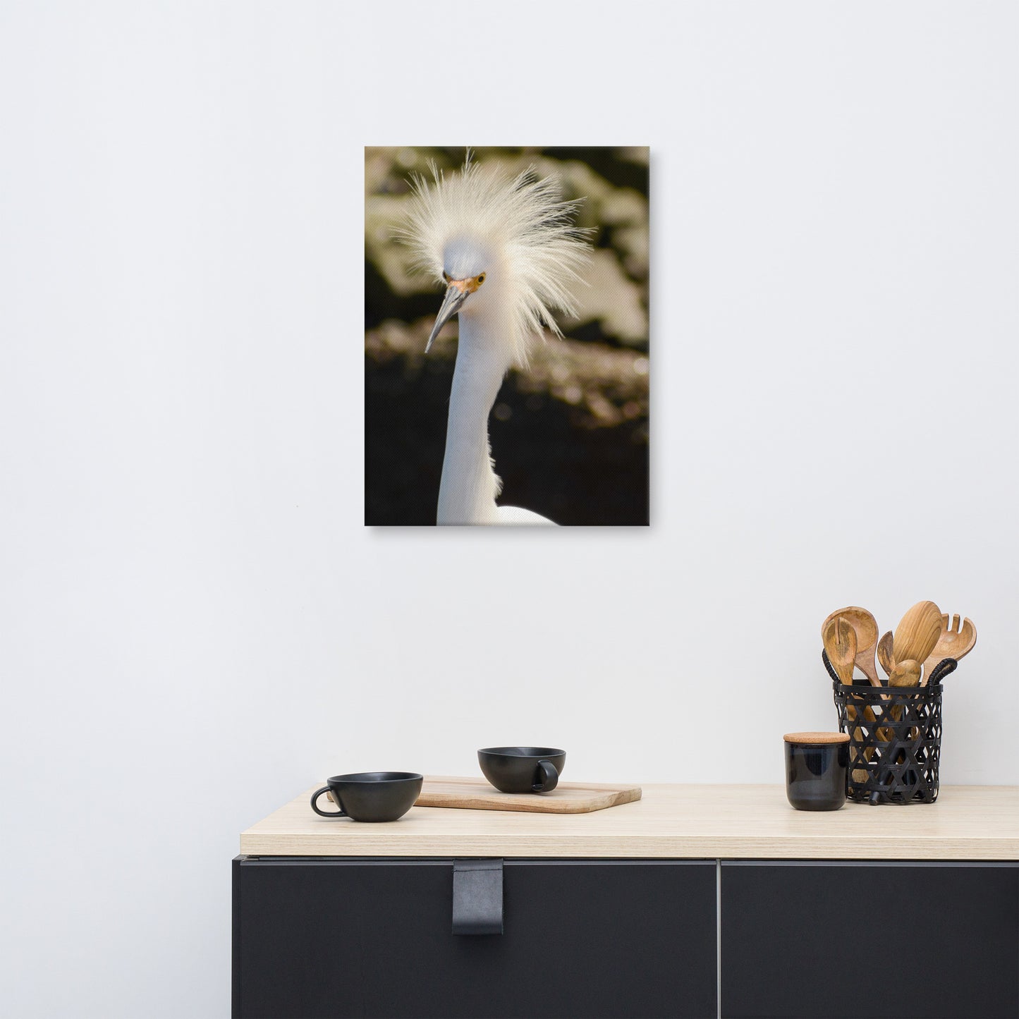 Snowy Egret Animal / Wildlife Photograph Canvas Wall Art Prints