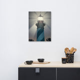 St. Augustine Lighthouse Night Light Photo Canvas Wall Art Print