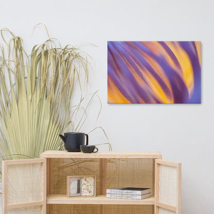 Purple and Yellow Lotus Flower Filaments Classic Canvas Wall Decorating Art Print 24??36 - PIPAFINEART