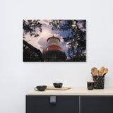 Large Coastal Canvas: Saint Augustine Lighthouse and Tree Branches Urban Building Photograph Canvas Wall Art Prints
