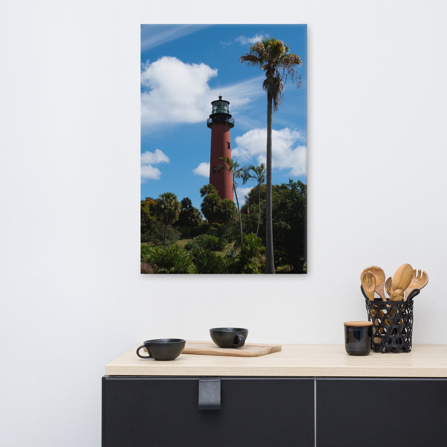 Jupiter Lighthouse Color Coastal Landscape Canvas Wall Art Prints