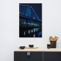 The Ben Franklin Bridge 3 Urban Landscape Traditional Canvas Wall Art Print