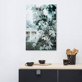 Mansion Blooms Floral Landscape Photo Canvas Wall Art Prints