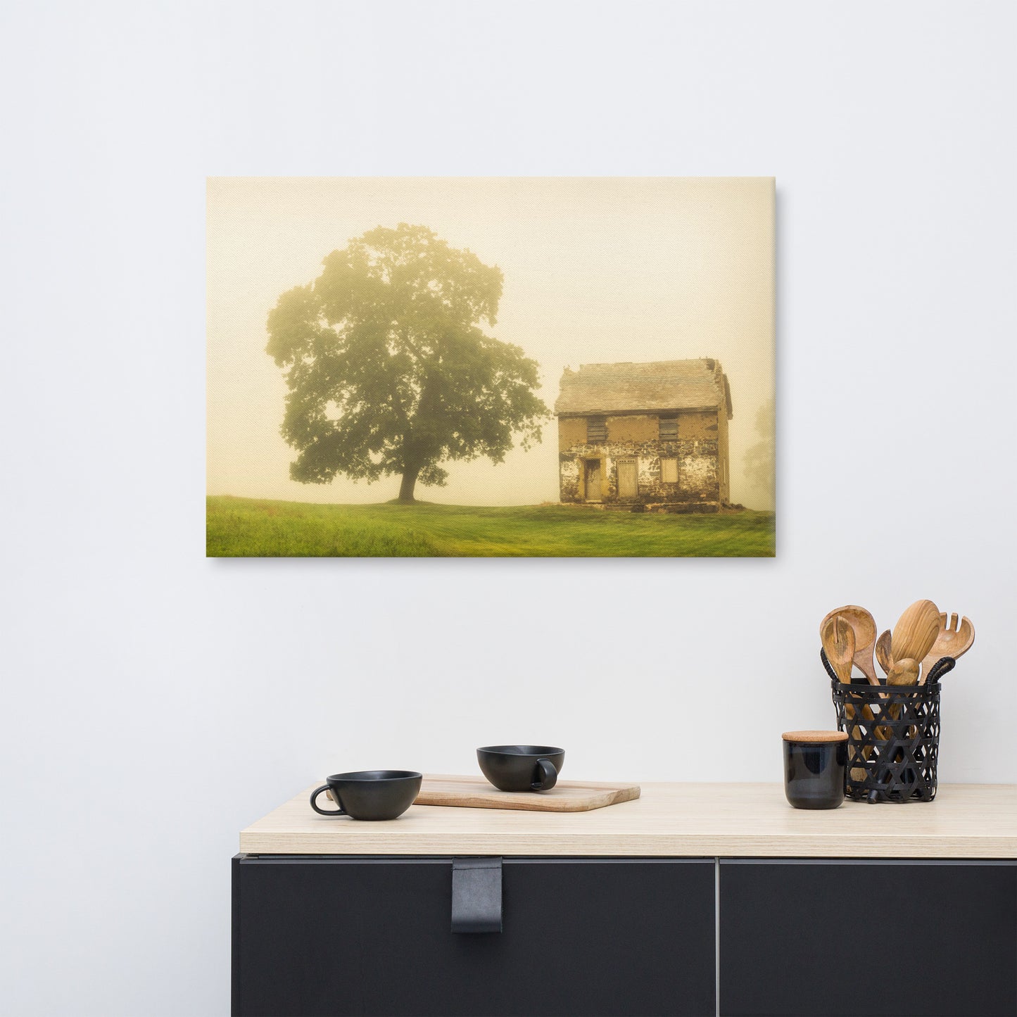 Country Kitchen Wall Pictures: Abandoned House on Adams Dam Rd - Rustic / Rural / Country Style Landscape / Nature Loose / Unframed Photograph Wall Art Print - Artwork