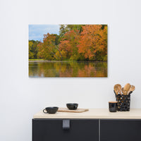 Autumn Tree Line Rural Landscape Canvas Wall Art Prints