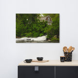 The Brandywine River and First Presbyterian Church Rural Landscape Canvas Wall Art Prints
