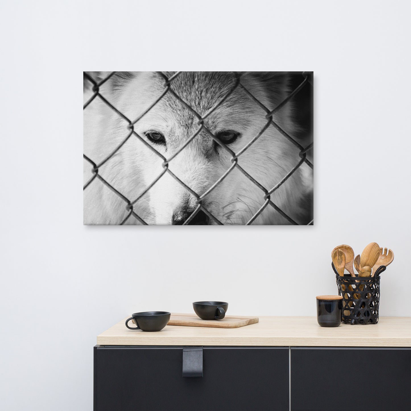 Dreams of Freedom in Black and White Animal / Wildlife Photograph Canvas Wall Art Prints
