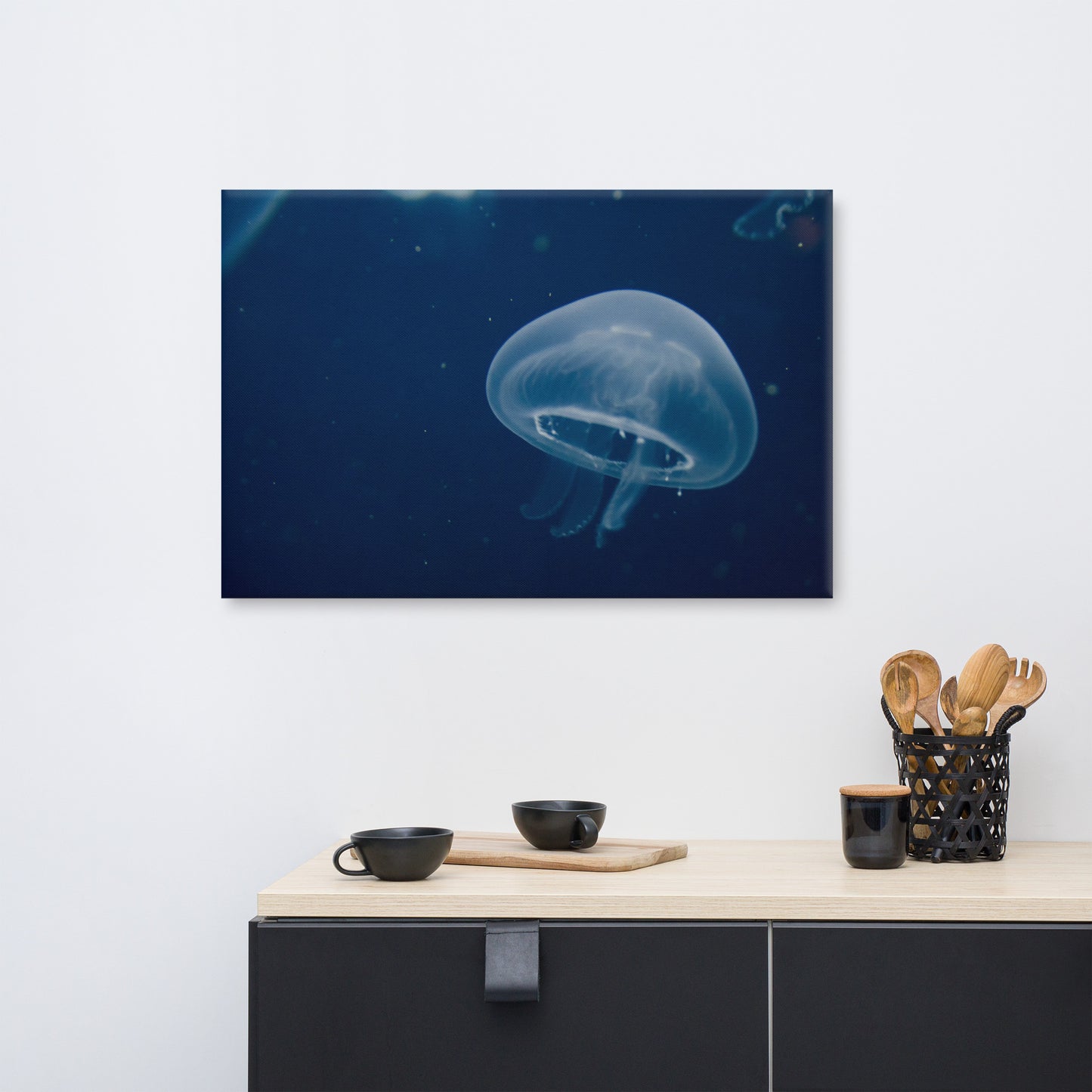 Small Blue Jelly Animal / Wildlife Photograph Canvas Wall Art Prints