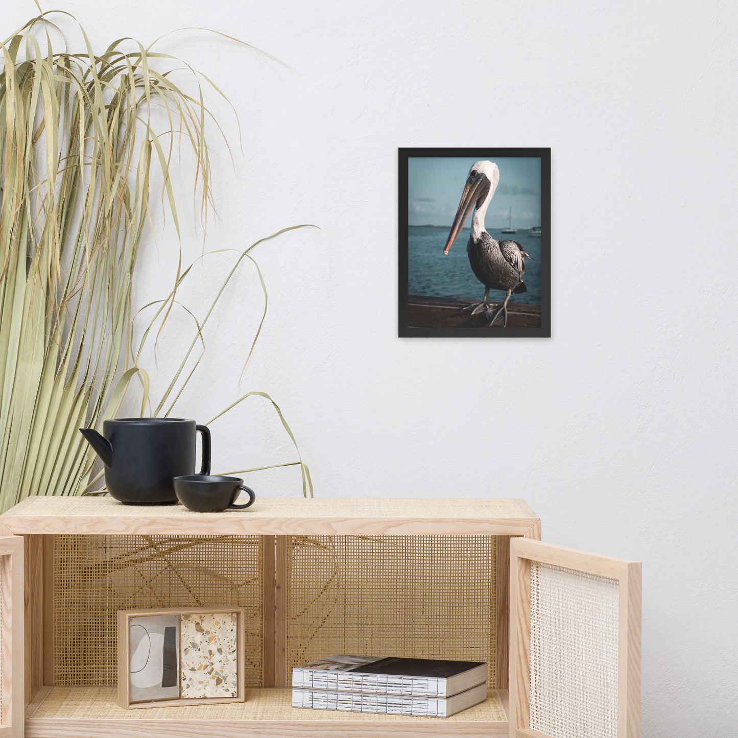 Bob The Pelican 2 Colorized Wildlife Photo Framed Wall Art Prints