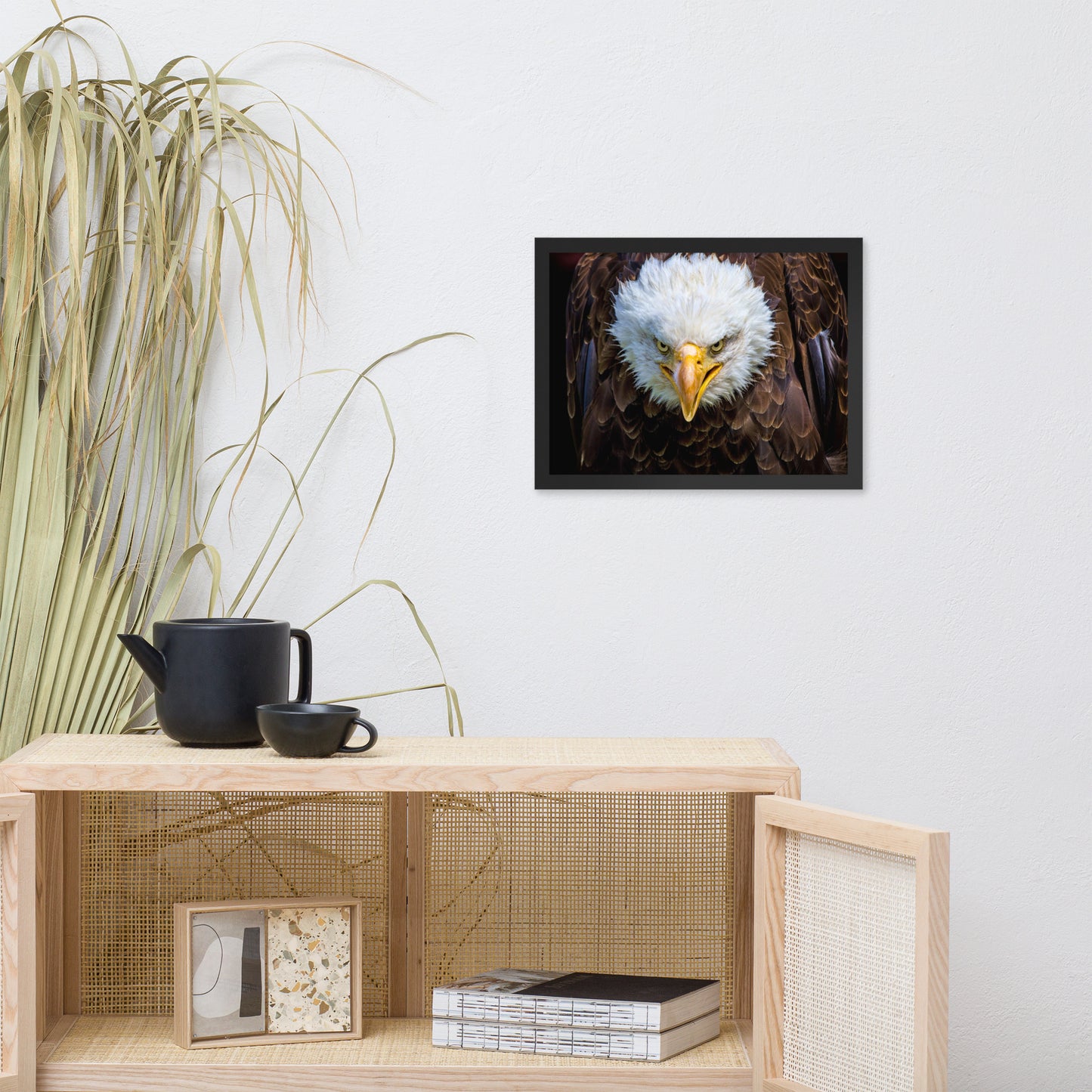 Bald Eagle Portrait Close-up Wildlife Photograph Framed Wall Art Prints