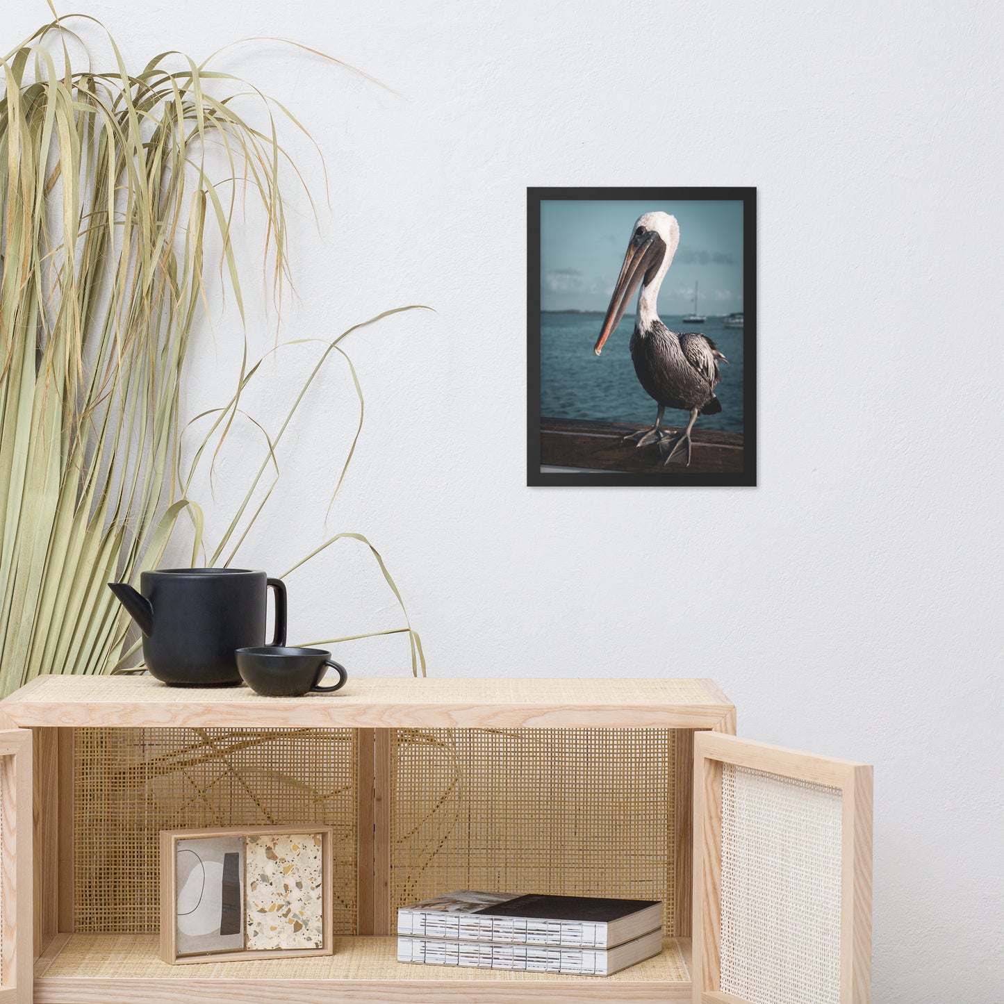 Bob The Pelican 2 Colorized Wildlife Photo Framed Wall Art Prints