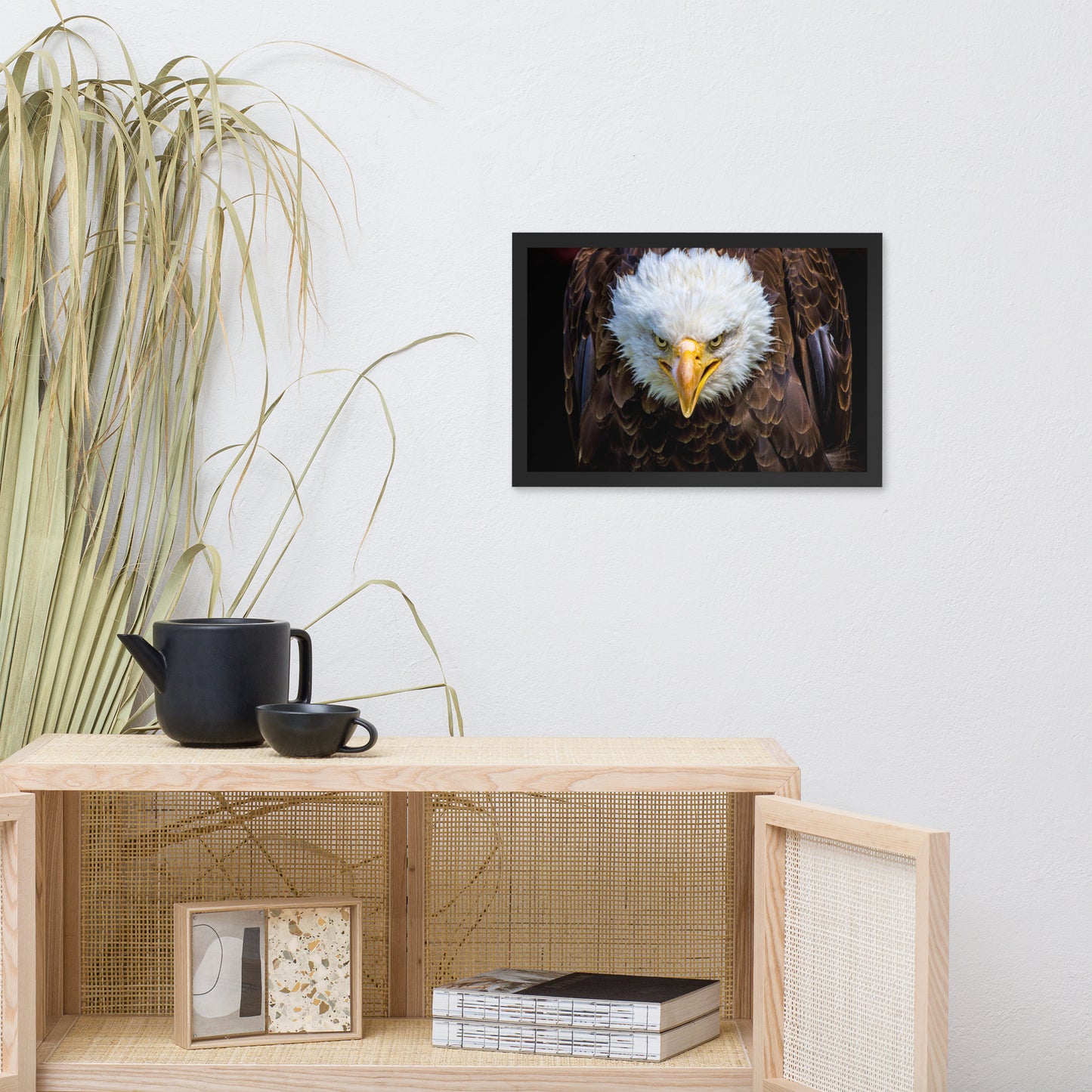 Bald Eagle Portrait Close-up Wildlife Photograph Framed Wall Art Prints