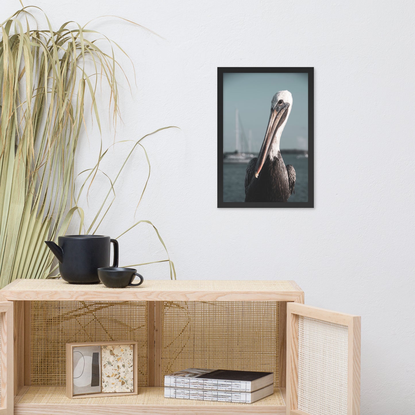 Bob The Pelican Bird 3 Colorized Wildlife Photo Framed Wall Art Prints