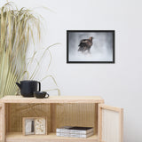 The Victor - Golden Eagle with Prey In The Mist Animal Wildlife Photograph Framed Wall Art Prints