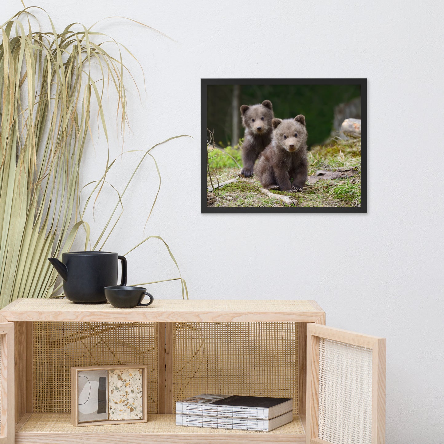 Nursery Decor Prints: Adorable Cubs In The Trees / Animal / Wildlife / Nature Photograph Artwork - Framed Wall Art - Decor