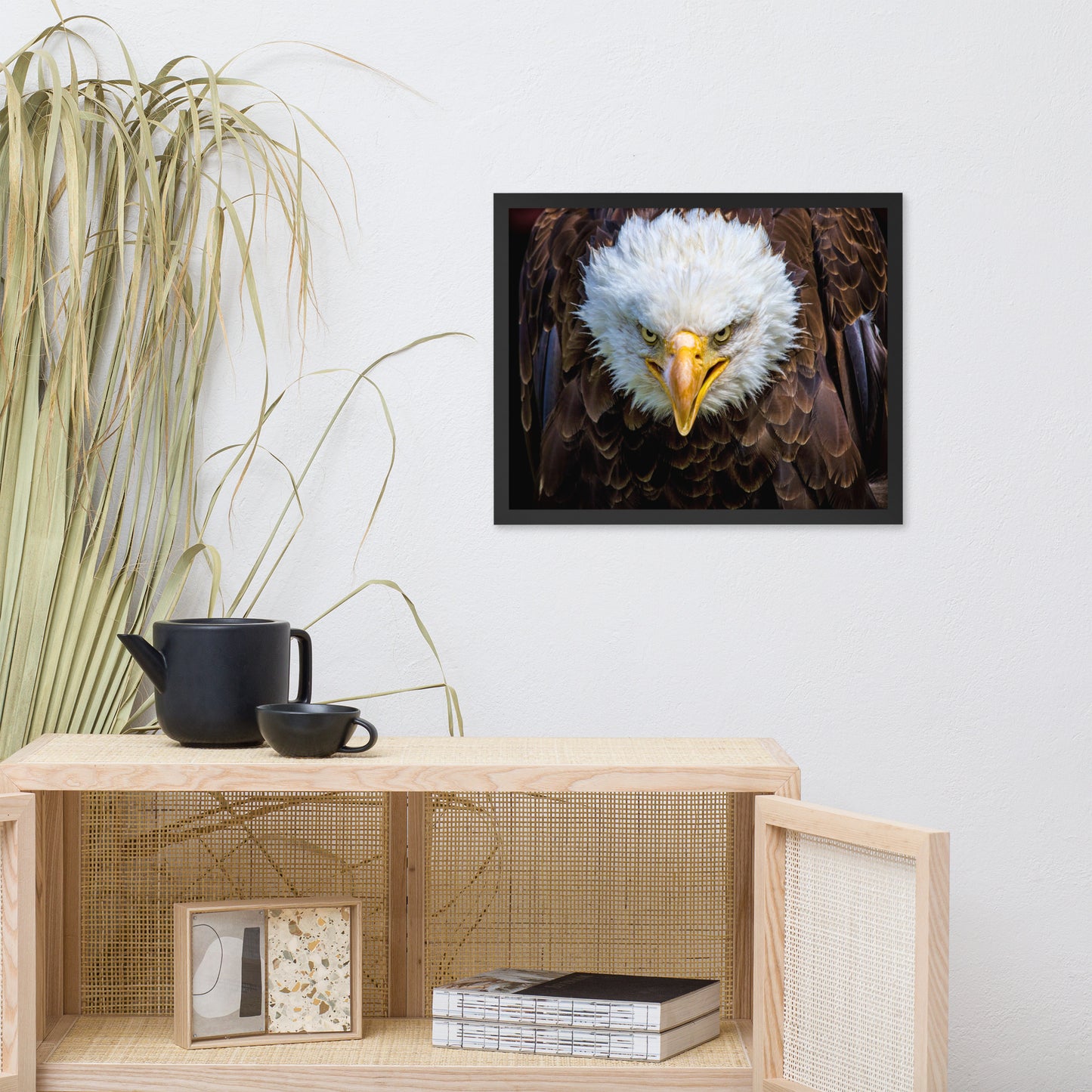 Bald Eagle Portrait Close-up Wildlife Photograph Framed Wall Art Prints