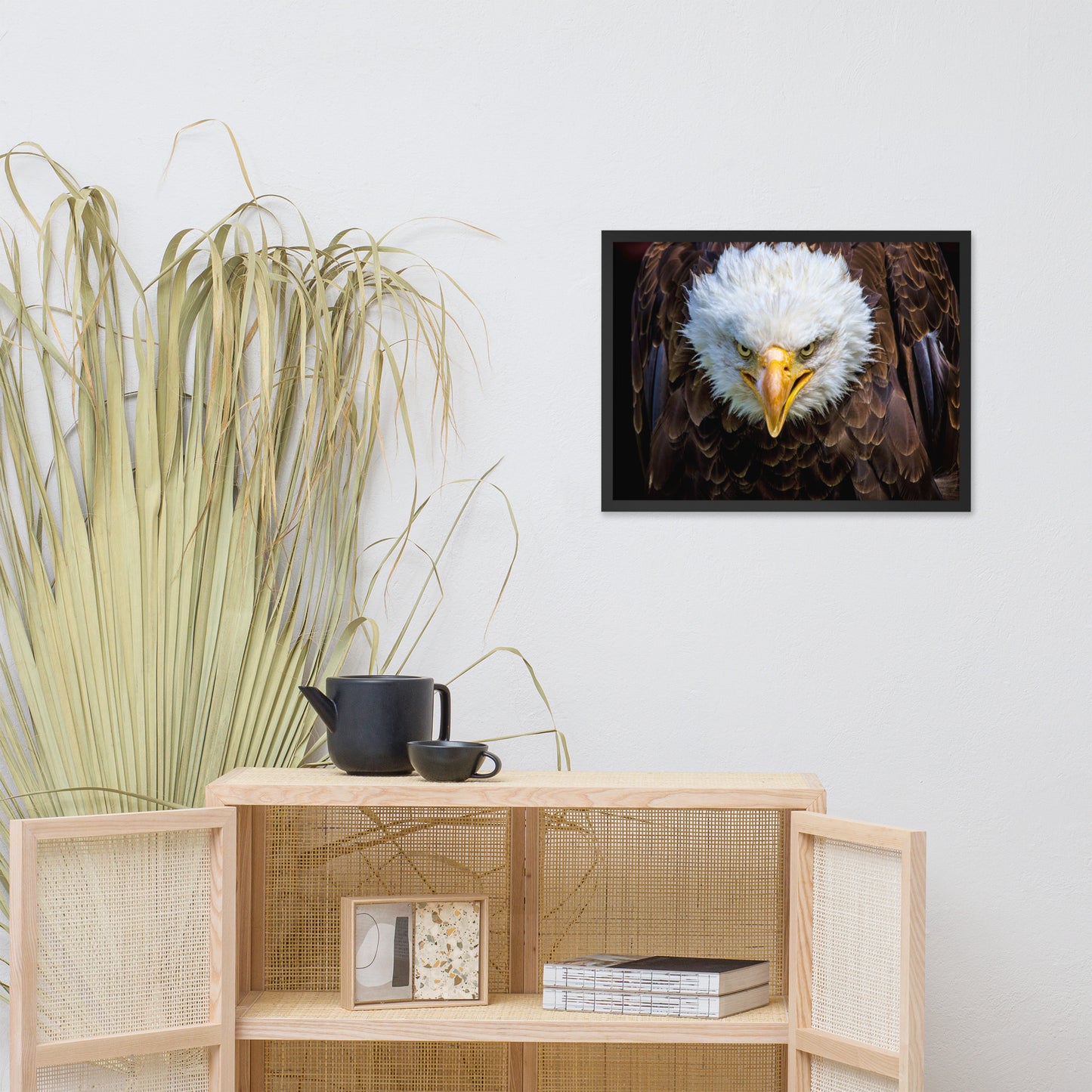 Bald Eagle Portrait Close-up Wildlife Photograph Framed Wall Art Prints